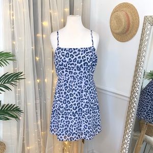 ❗️SOLD❗️Tobi Purple Leopard Mini Dress